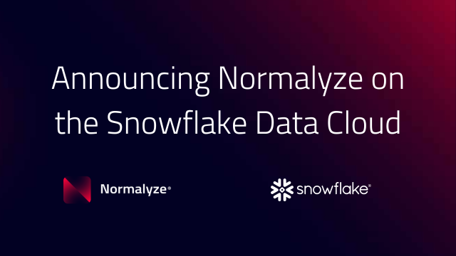 Announcing Normalyze on the Snowflake Data Cloud