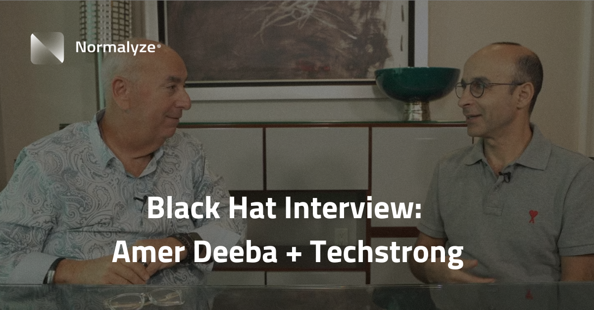 Black Hat Interview: Amer Deeba + Techstrong