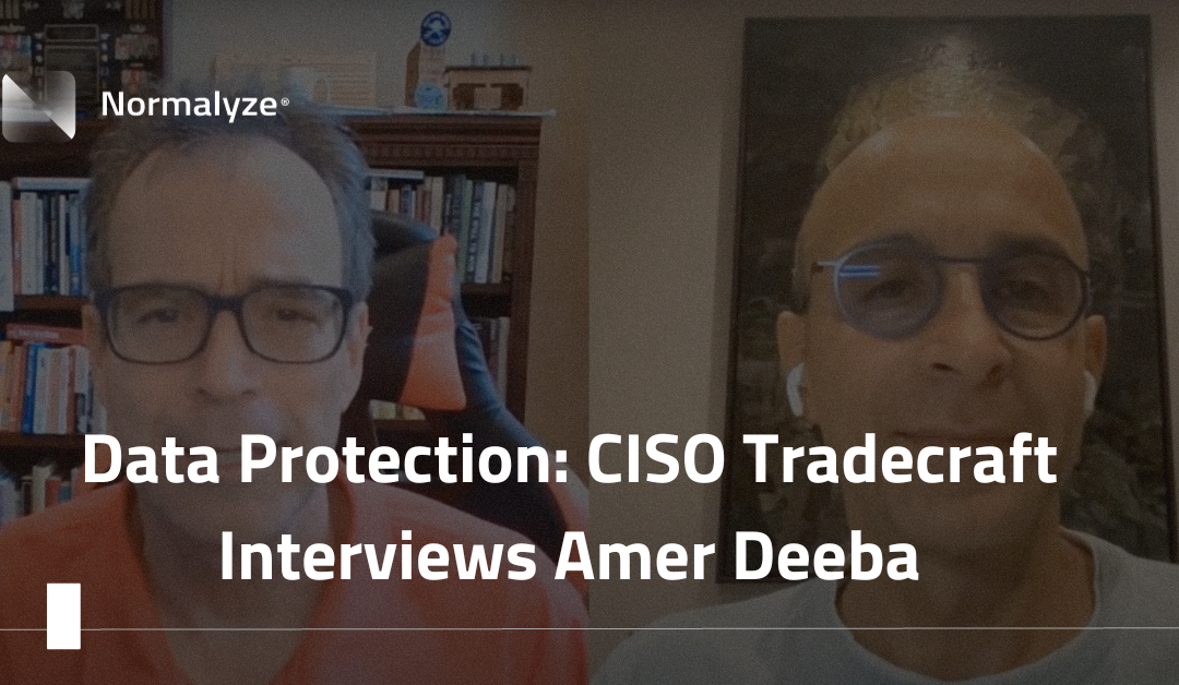 Data Protection: CISO Tradecraft Interviews Amer Deeba