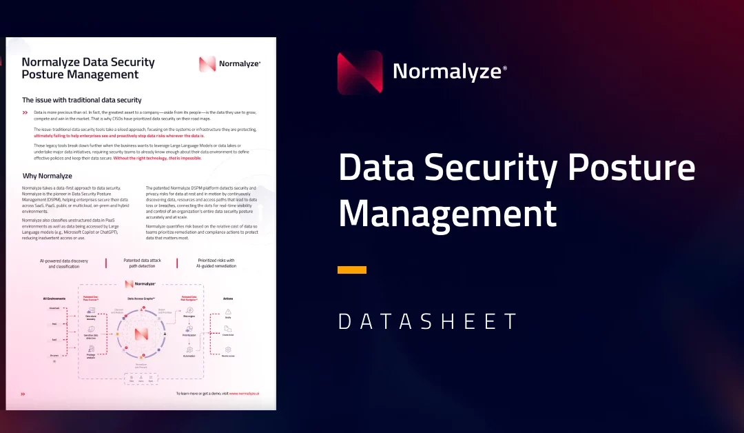 Data Security Posture Management Data Sheet