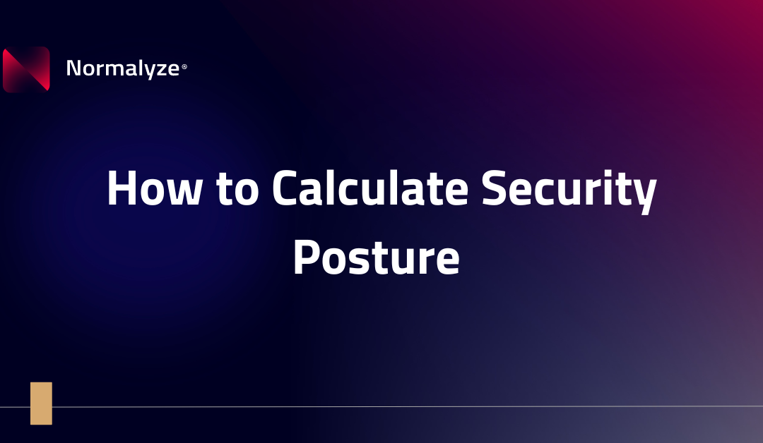 How to Calculate Security Posture