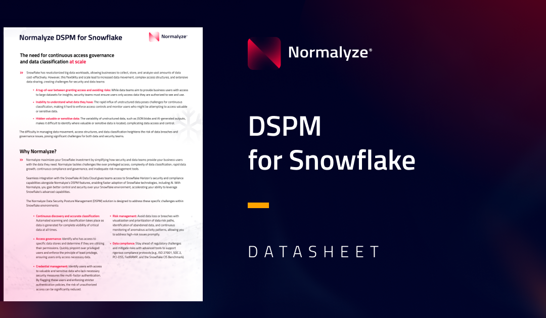 DSPM for Snowflake Datasheet